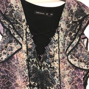 Python pleated Dress
